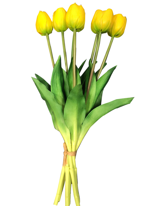 artificial PVC tulip arrangement flower 44cm tall