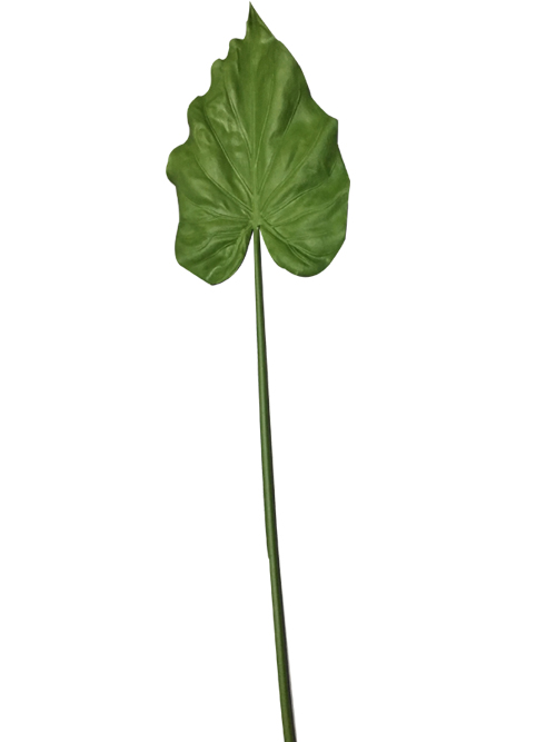 artificial real touch green leaf 72.3cm tall