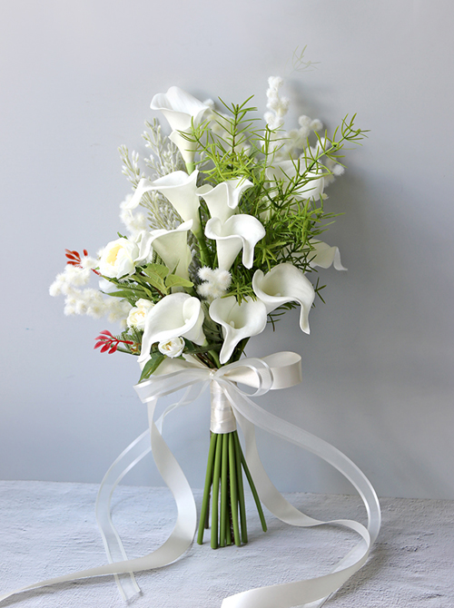 artificial bouquets,artificial wedding bouquets,artificial cala lily,silk cala lily