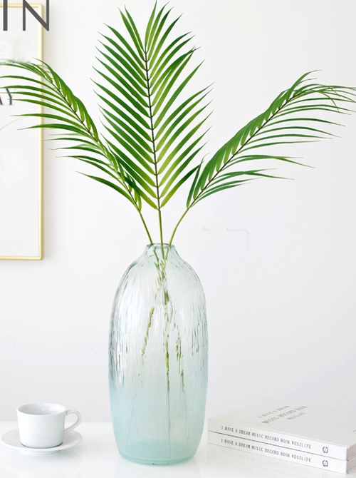 Green Plants Artificial Palm Tree Leaf Cycas Plast